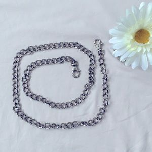 Silver metal chain, 45” long, for purses/bags/jeans